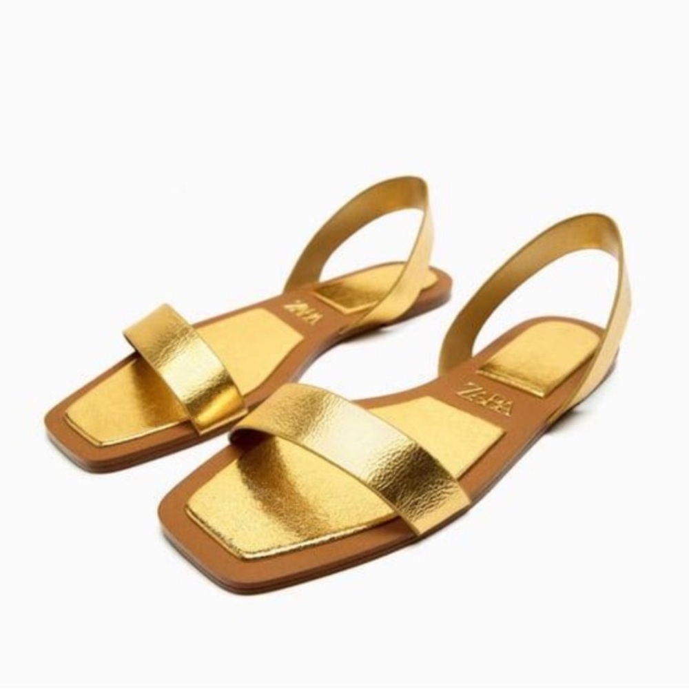 Zara Gold Sandals
